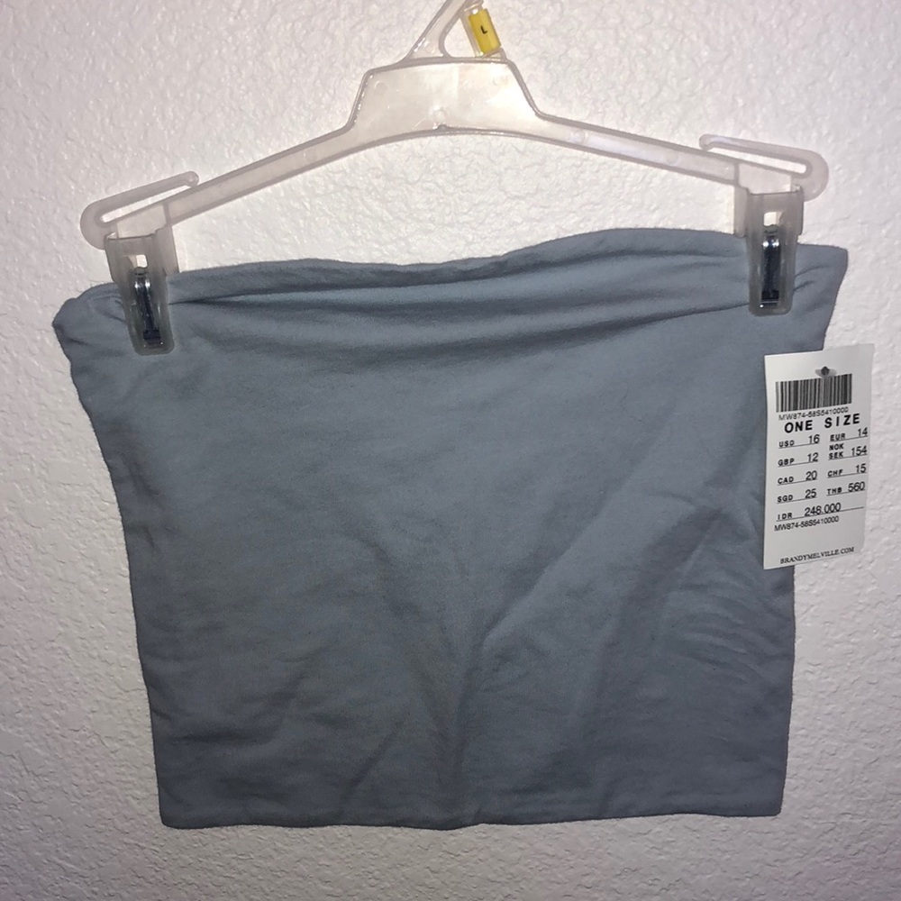 Brandy Melville light blue tube top